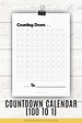 Free 100 To 1 Countdown Calendar Printable (A4 And Letter)