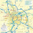 Lyon area road map - Ontheworldmap.com