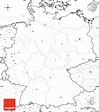 Blank Simple Map of Germany, no labels
