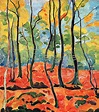 Herbstwald von Heinrich Nauen Kunstdruck > Bildergipfel.de