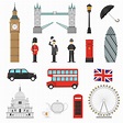 Ensemble d'icônes plat de monuments de Londres 478150 Art vectoriel ...