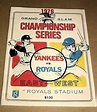 Vintage 1972 American League Championship Series Program, NY YANKEES ...