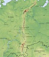 Ural Mountains map