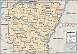 Geography Blog: Map of Arkansas