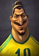 Zlatan Ibrahimovich by valiorea | Caricaturas de famosos, Personajes de ...