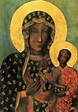 Heiligenbild Madonna von Tschenstochau Postkartenformat