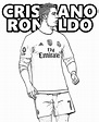 Cristiano Ronaldo Jugar Al Fútbol para colorear, imprimir e dibujar ...