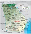 Map of Georgia Cities and Towns | Printable City Maps