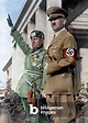 Image of Benito Mussolini and Adolf Hitler in Munich Germany 25/09/1937
