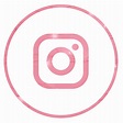 instagram neon icon pink transparent PNG - StickPNG