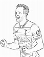 Harry Kane coloring page | Free Printable Coloring Pages