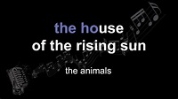 the animals ⁃ the house of the rising sun [ lyrics - paroles - letra ...