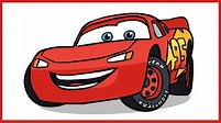How To Draw Lightning Mcqueen Disney Pixar Cars Easiest Step By Step ...