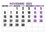 Calendario noviembre 2023 – calendarios.su