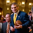 Congressman jim jordan wrestling in congress on Craiyon