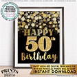 Printable 50th Birthday Card - Free Printable Templates