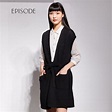 EPISODE - 經典百搭綁帶設計長版針織背心外套（黑） | 罩衫/圍巾/領片 | Yahoo奇摩購物中心