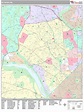 Bethesda Maryland Wall Map (Premium Style) by MarketMAPS
