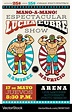 Lucha libre poster mexican wrestler fighters Vector Image