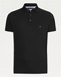 Polo de hombre slim liso manga corta negro · Tommy Hilfiger · El Corte ...