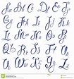 Faux Calligraphy Alphabet, Fonts Handwriting Alphabet, Word Fonts ...
