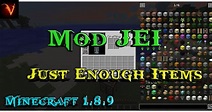 Minecraft | REVIEW DEL MOD JEI (JUST ENOUGH ITEMS)| MC 1.8.9 (Español ...