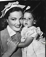 Gene Tierney, with daughter Christina Cassini | Gene tierney, Hollywood ...