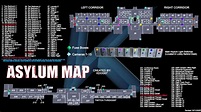 Phasmophobia Asylum Map with cam locations, room names and numbers