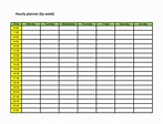 Hourly Planner Excel Template