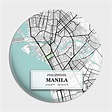 Manila Philippines City Map with GPS Coordinates - Manila Philippines ...