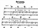 Police-So Lonely Free Sheet Music PDF for Piano | The Piano Notes