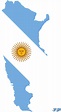 Argentina Flag Map - Free vector graphic on Pixabay