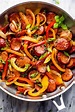 Smoked Sausage and Peppers with Onions Skillet Recipe | Diethood