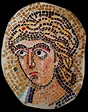 MOSAICO BIZANTINO ROSTRO ÁNGEL | TEPLVM REPLICAS ARQUEOLOGICAS