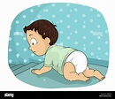 Free Clipart Baby Crawling To Walking