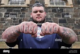 Irish strongman Sean O'Hagan at a photocall ahead of the Ultimate Strongman Giant Weekend, at ...