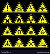 Hazard symbols and signs collection Royalty Free Vector , #Sponsored, # ...