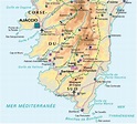 Carte de la Corse-du-Sud - Corse-du-Sud carte des villes, sites ...