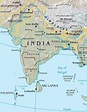 Map of India (Physical Map) : Worldofmaps.net - online Maps and Travel ...