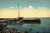 View of Signal Rock Woodmont, CT Postcard