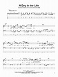 A Day In The Life Sheet Music | The Beatles | Bass Guitar Tab