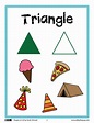 Triangle Shapes flash card | Free Printable Papercraft Templates
