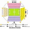 Molineux Stadium Seating Chart with Rows and Seat Numbers 2024