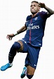 Neymar Paris Saint-Germain football render - FootyRenders