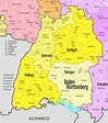 Baden Württemberg Deutschland Karte