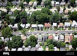 Aerial photo of residential street in Hillside, New Jersey Union County ...
