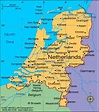 Netherlands cities map - Map of Netherlands with cities (Western Europe ...
