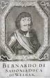 "Bernardo di Sassonia duca du Weimar" - Bernhard von Sachsen-Weimar Herzog duke Franken ...