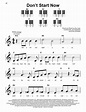 Dua Lipa "Don't Start Now" Sheet Music | Download Printable PDF Score ...