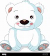 Cute dibujos animados oso polar Imagen Vector de stock - Alamy